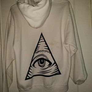 White tisa/Illuminati hoodie